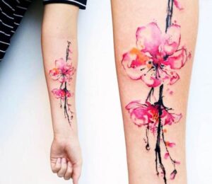Japanese Cherry Blossom Tattoo Symbolism